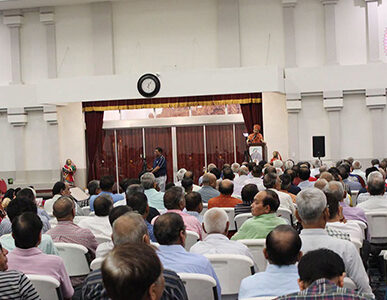 Swami Akhand Ji delivered an inspiring motivational speech in Atlanta, USA